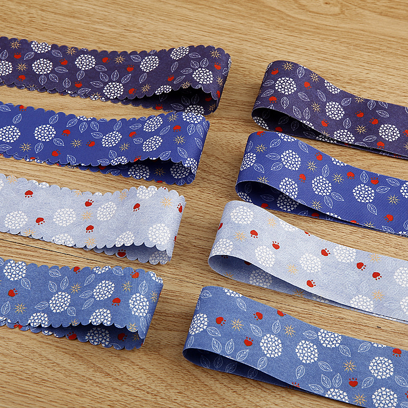 Velvet double-sided denim gift box with bow