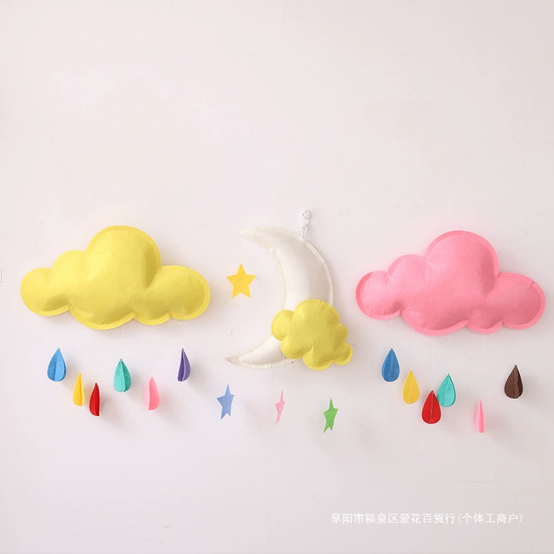 Реквизит для детской фотографии, реальный декоративный реквизит, подвески, белые облака, ткани с облаками, облака, фиолетовый интерьер