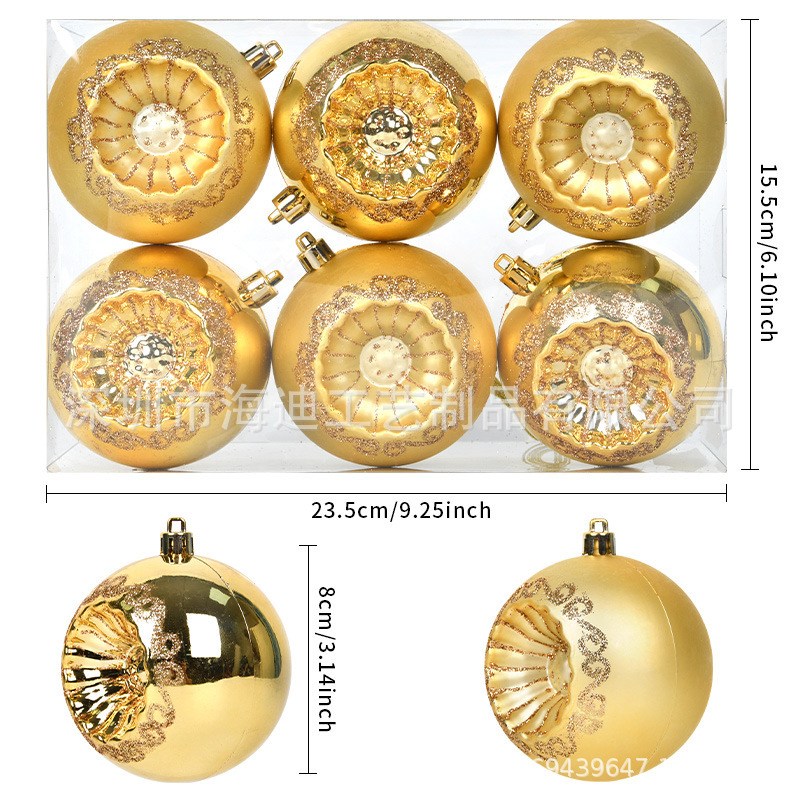 8CM oro bola de sol