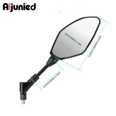 Tenere700 Motorcycle Rearview – Large field of view rear view auxiliary mirror
