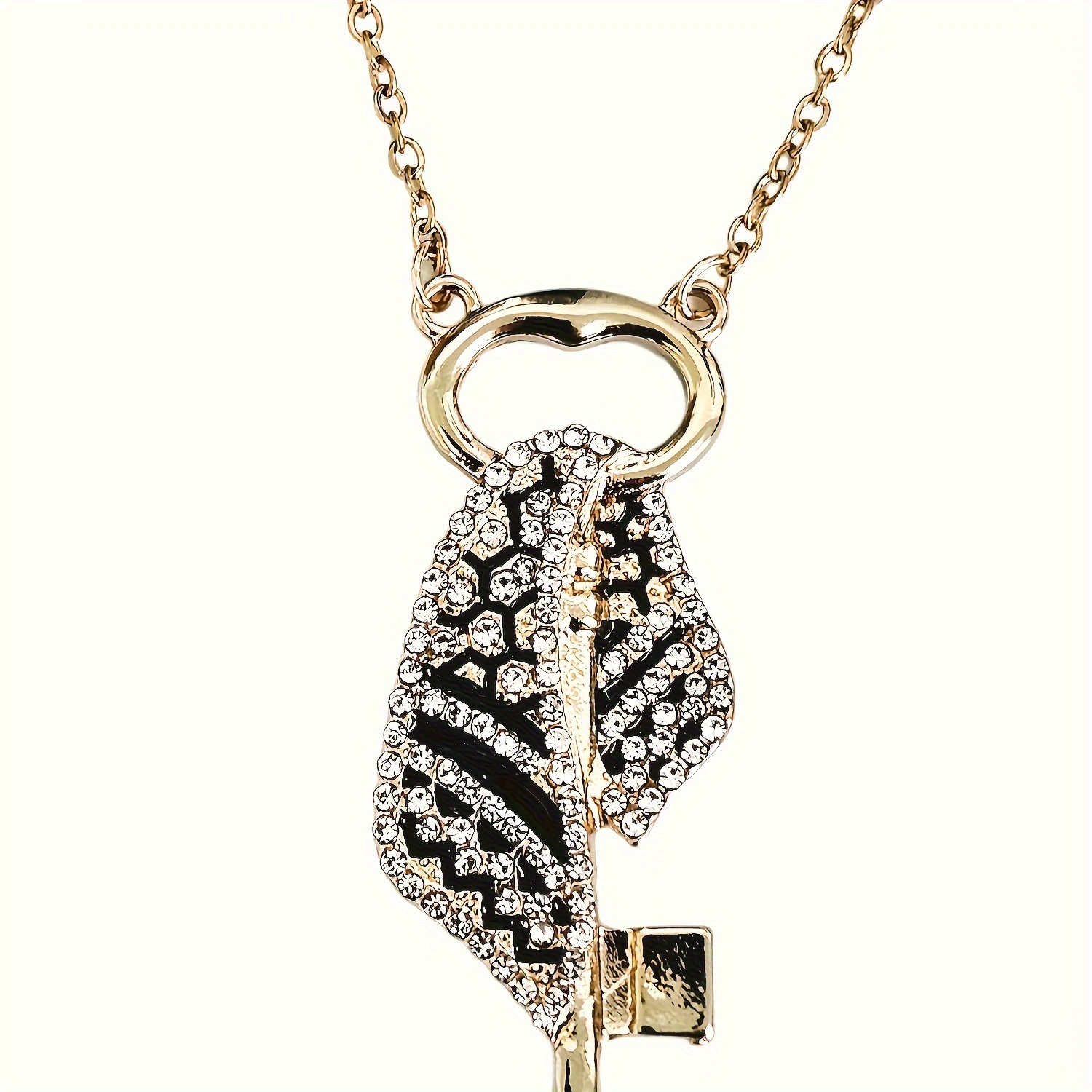 Colar de corrente cubana para homem com pingente estilo_voghion.com