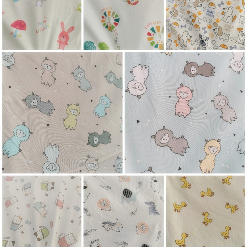 Spot wholesale cotton twill car printed fabric cotton cartoon bedding fabric baby clothing fabric