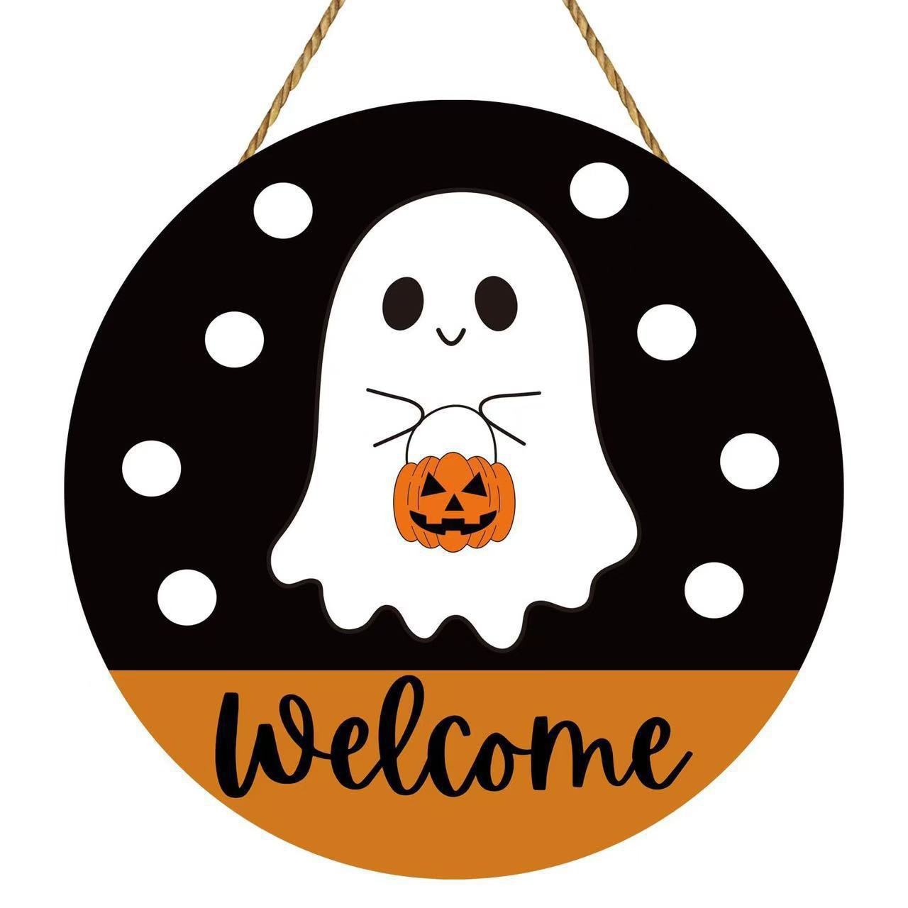 Colgante transfronterizo madera nueva atmósfera de fiesta de Halloween decoración del hogar patio decoración del vestíbulo lista de fabricantes de lote