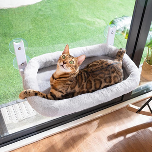 New Foldable Balcony Cat Hammock Cat Appliances Powerful Suction Cup Cat Hanging Window Hammock Fat Cat Nest