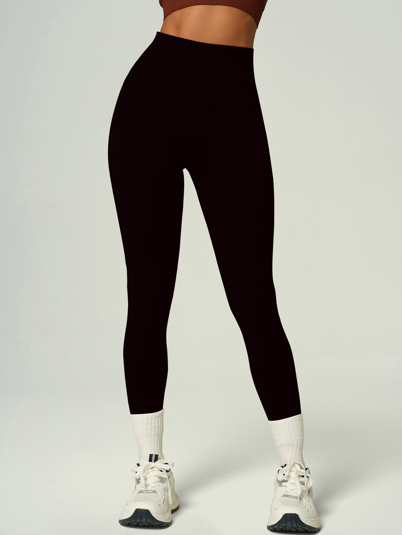 Transfronterizo Europa y América sin costuras de cintura alta elevación sin líneas embarazosas, pantalones deportivos de yoga, pantalones de gimnasio image 7