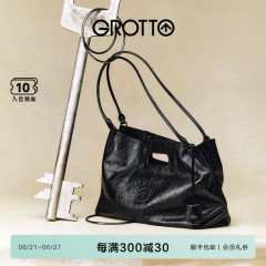 GROTTO个乐新款SOFT CARRY托特包大容量通勤牛皮手提单肩软包
