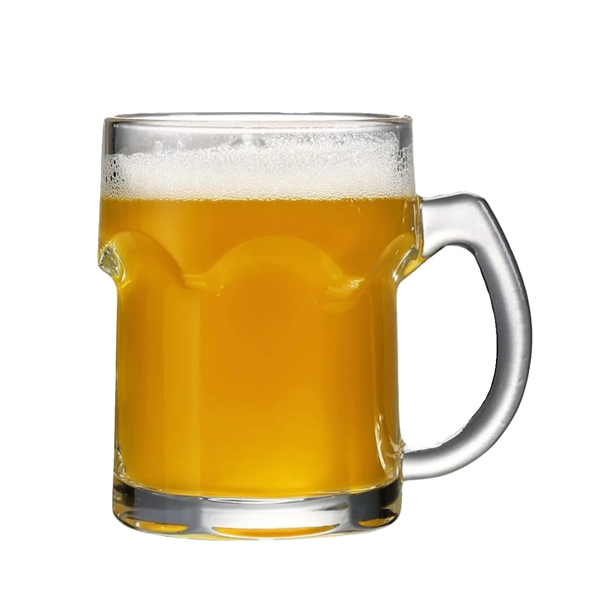 Capacious hexagonal wineglass