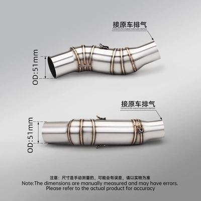 Motorcycle exhaust pipe Scorpio AR tail section silencer