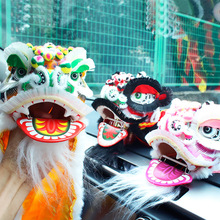 大号传统狮醒狮工艺品非遗工艺品居家办公摆设特色工艺品软毛款