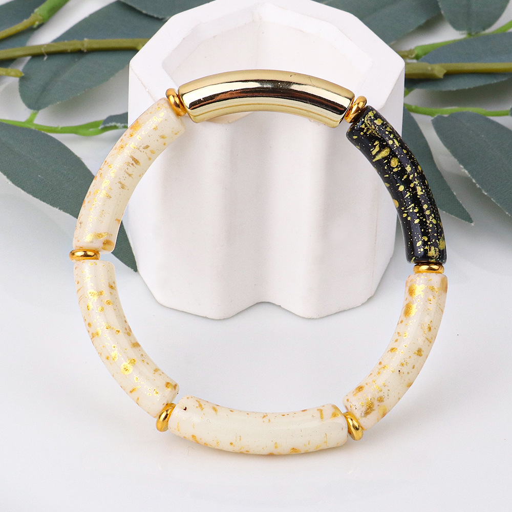 Fashion Round Arylic Plating Womenu0027S Bangle 1 Piece