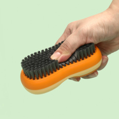 New double-sided soft-bristled laundry brush that does not damage clothes, comfortable grip for home use, multi-functional cleaning brush artifact wholesale