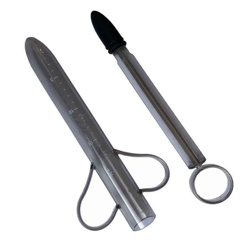 Lube Applicator Syringe, ABS Body with Silicone Tip, Black Adult Toy Accessory — detail image 13