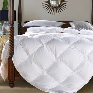 Star hotel duvet 95% white goose down quilt duck down quilt core 100 satin padded warm quilt core winter quilt