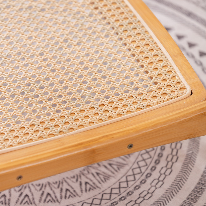 Mesa lateral del sofá, sala de estar, mesa de centro pequeña para el hogar, mesa cuadrada de ratán móvil, almacenamiento de dormitorio, mesita de noche creativa, nuevo