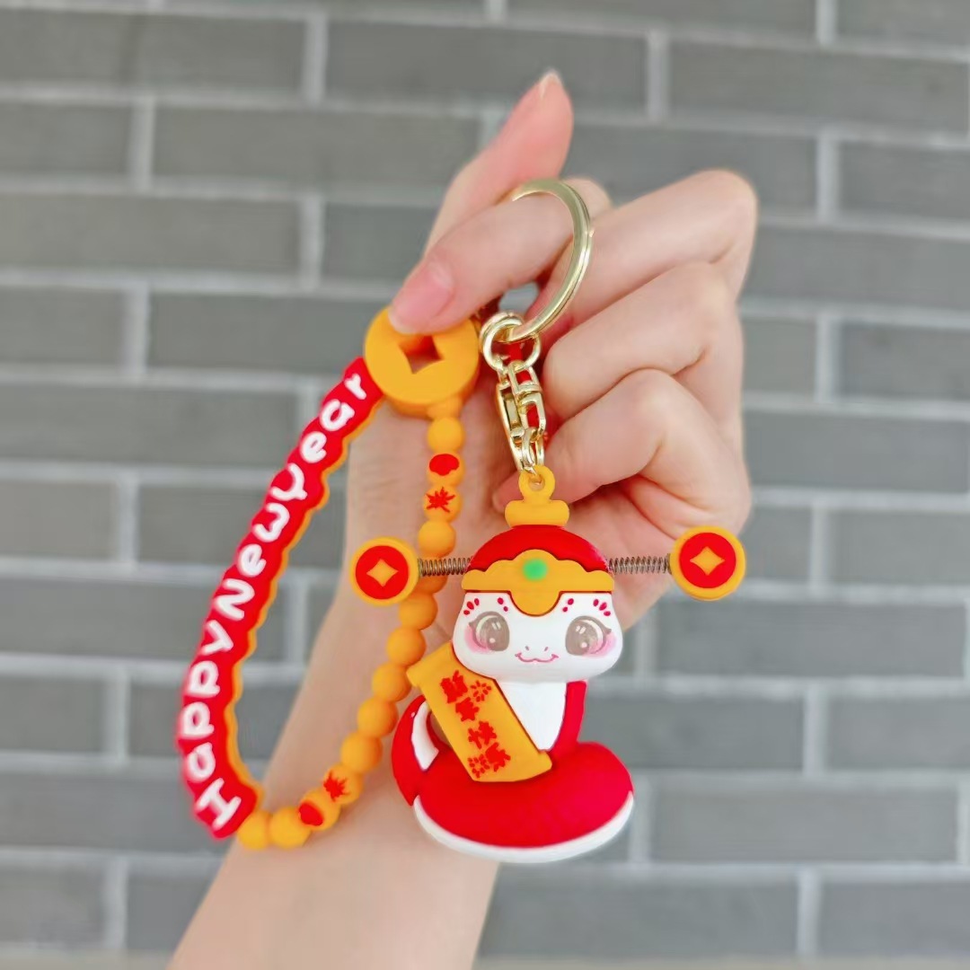 2026 año del caballo mascota día elegido caballo oscuro llavero de la vida de dibujos animados muñeca bolsa colgante regalo de vacaciones lote