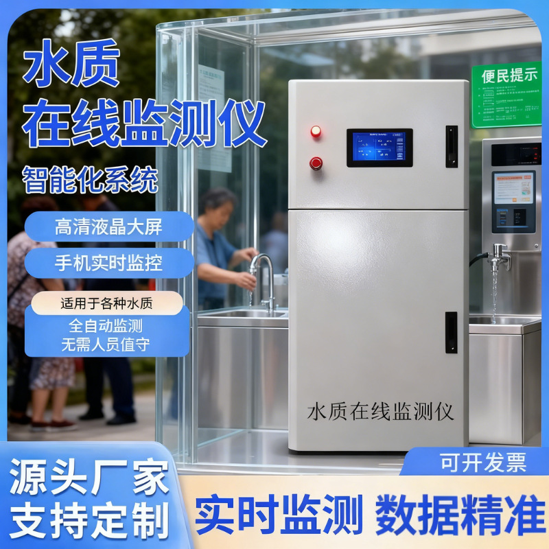 在线cod检测仪余氯氨氮分析仪实时ph浊度污水多参数水质在线监测