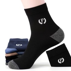 男性用夏用靴下、抗菌防臭吸汗性スポーツソックス、ミッドカーフコットンソックス、卸売春秋通気性メンズソックス、メンズソックス