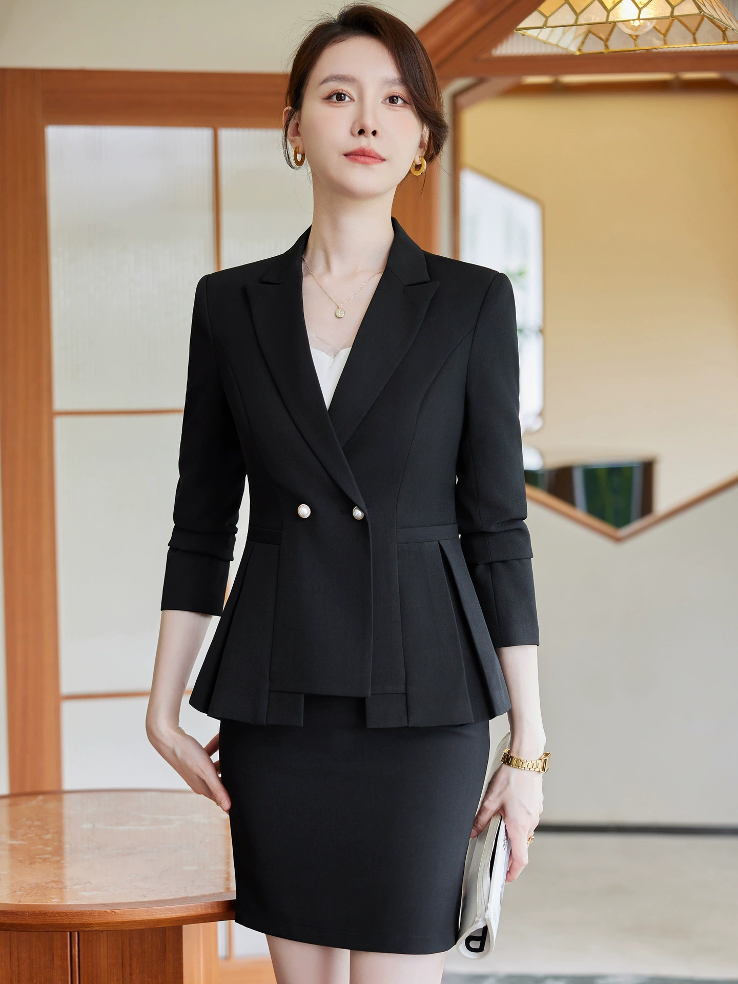 Red classic suit jacket, long-sleeve, elite set, overall, wholesale
