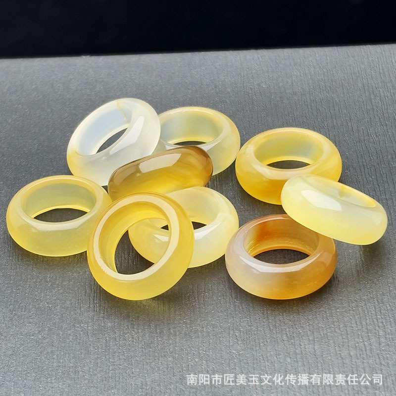 Natural Agate Running Ring DIY Handmade String Accessories Wholesale Ice Transparent Ring Jewelry Manufacturer Wholesale Ready Stock Natural Agate Running Ring DIY Handmade String Accessories Wholesale Ice Transparent Ring Jewelry Manufacturer Wholesale Ready Stock