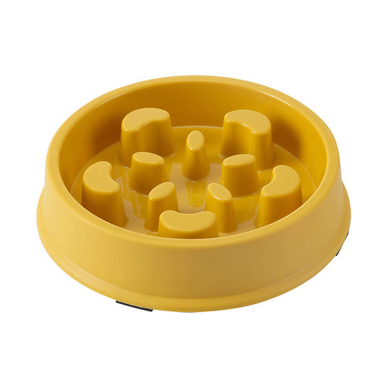 Petal-shaped plastic pet Slow Food Bowl dog bowl food bowl anti-knock cat licking Slow Food Bowl color box packaging