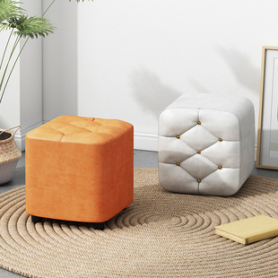 Small Stool Light Luxury Home Shoe Changing Stool Door Shoe Stool Coffee Table Low Stool Creative Technology Cloth Sofa Pedal Bench