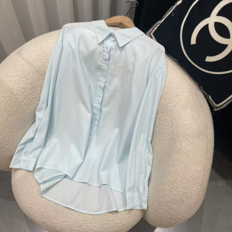 Avocado Green Color-Blocked Collar Shirt for Women, Korean Style, Lazy Style, Thin Cardigan, Can Be Worn Outside or Inside