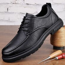 年底清仓踢不烂真皮英伦大头工装鞋男士厚底潮流低帮马丁靴