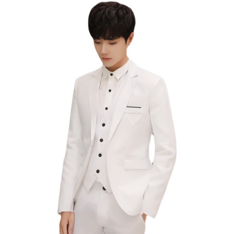 White flat collar two-piece set Image