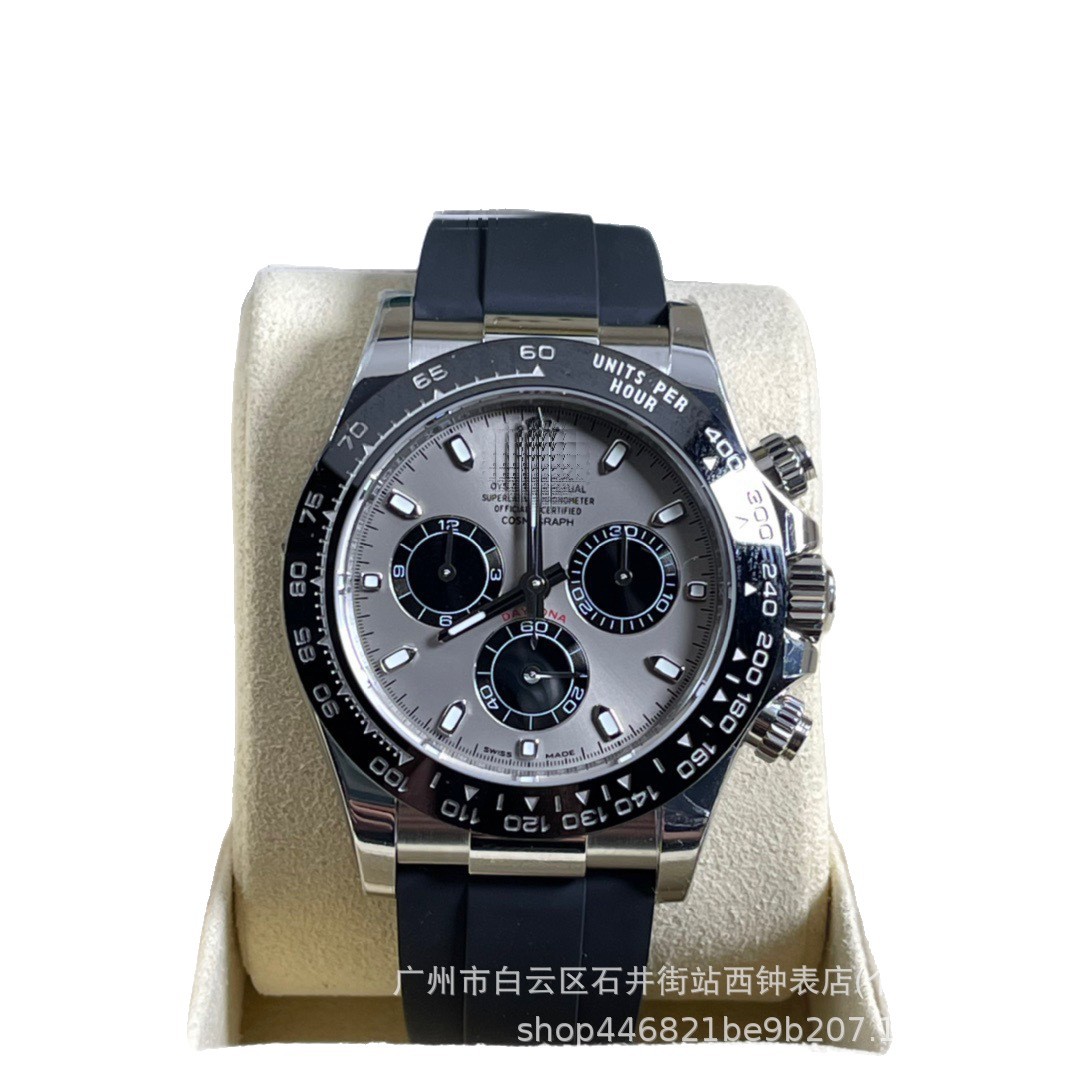 Transfronterizo Watch7750 cronógrafo Shawn Yue cemento gris Ditong reloj automático reloj mecánico pareja comercio exterior