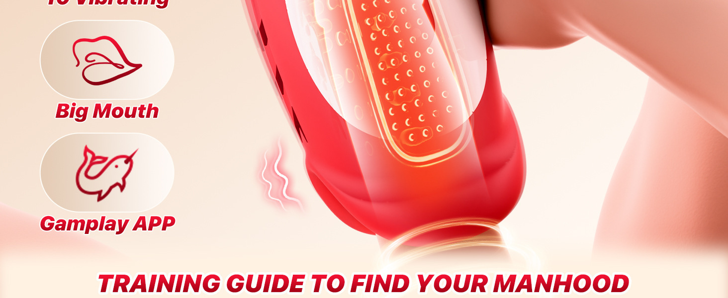 App-controlled Male Masturbation Cup With Vibration Trainer_voghion.com