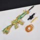 Game Peripheral Five-Claw Golden Dragon Rubber Band Gun Eating Chicken Metal Artificial Alloy Can Burst Rubber Band Long Gun Model