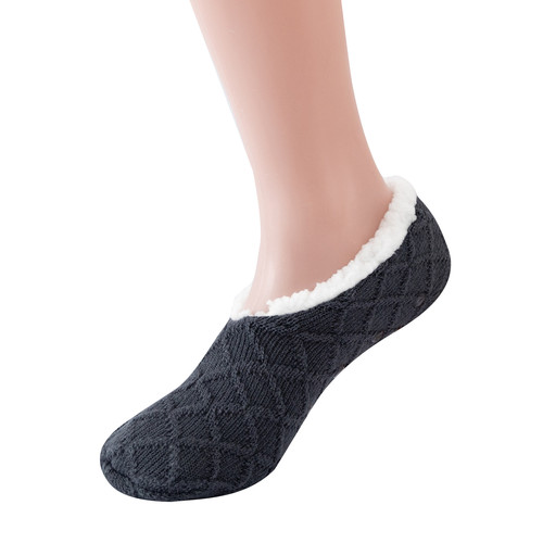 Sock covers American sherpa floor socks Zhuji socks early education non-slip shoe covers adult winter plus velvet home slipper socks