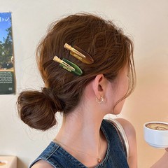 ハイエンドアセテートシームレスクリップサイドクリップ女性の額前髪クリップ 2025 新しいワンラインクリップヘアピンヘアアクセサリー