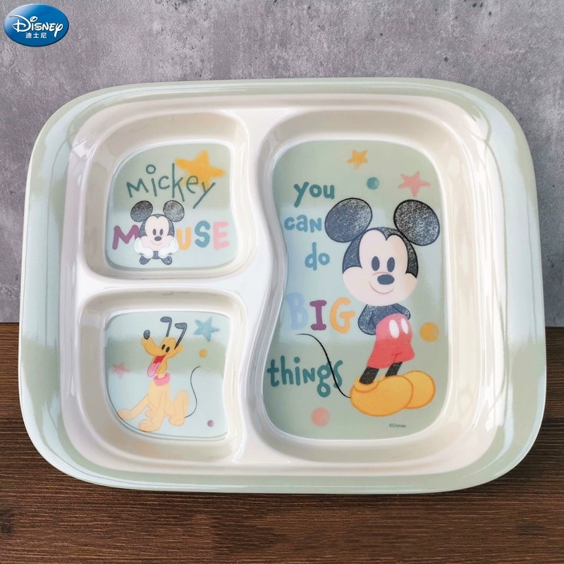 Disney, tableware for feeding, cartoon children's shatterproof dinner plate for food