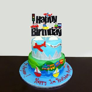 Boys Birthday Cake Decoration, Airplane Cake Decoration, Train Cake Decoration, Traffic Party Supplies