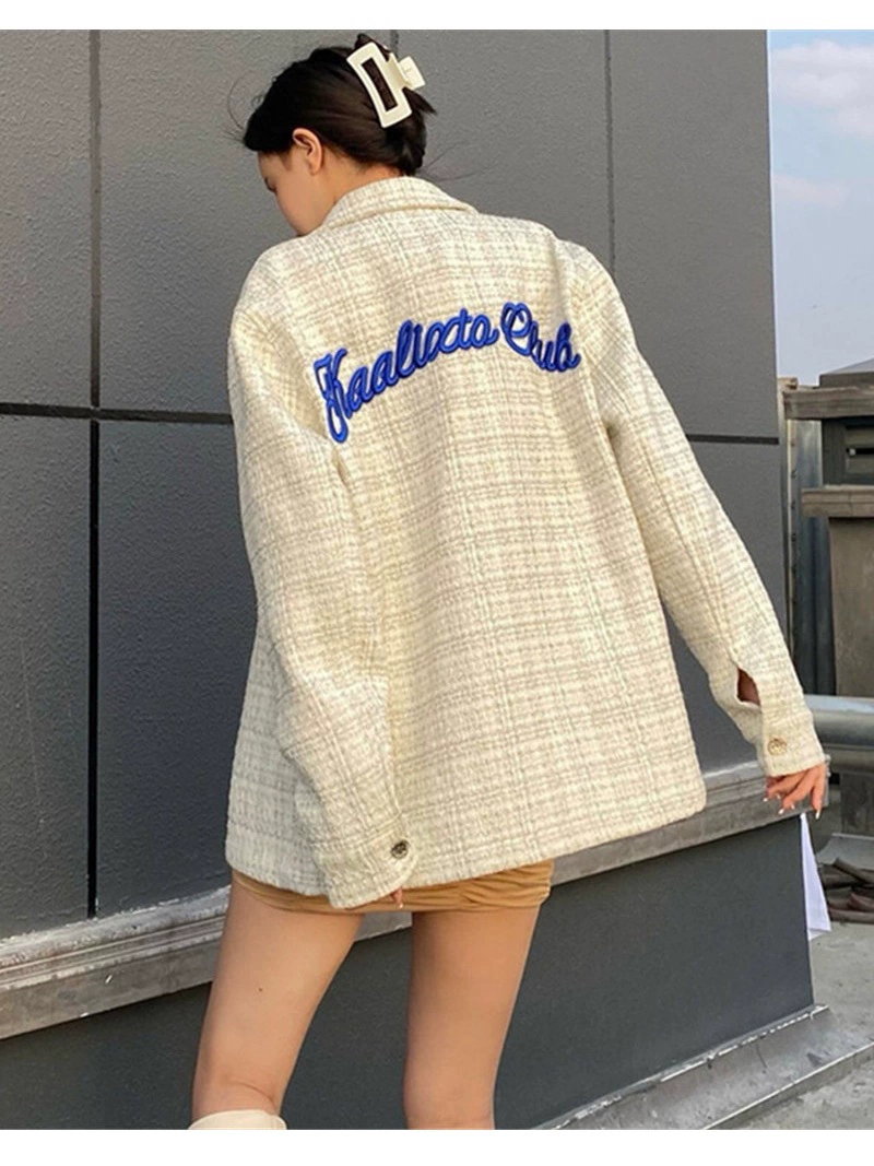 Пальто дня demi-season бренда в стиле Американский, стиль Chanel, свободного кроя