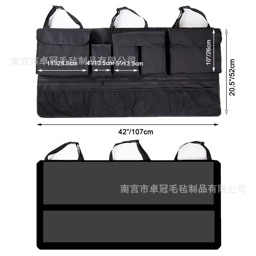 Car Trunk Storage Hanging Bag, Seat Back Storage Bag, Suv Car Rear Seat Multifunctional Storage Net Pocket Hanging