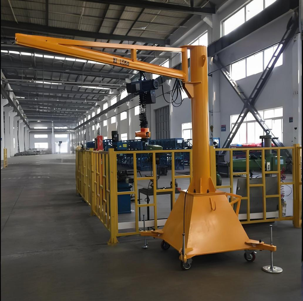 专业销售移动式旋臂起重机移动式悬臂吊可移动模具轻便高效吊车