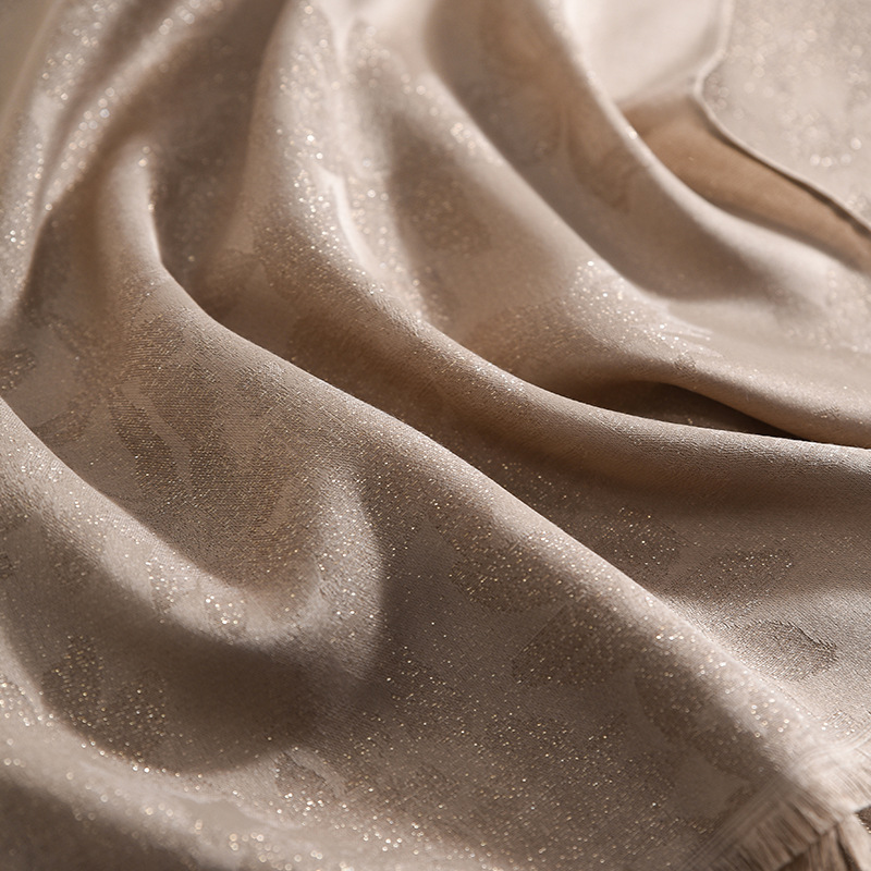 Sciarpa da donna estiva double face, versatile, con stampa, design semplice, accessorio per capospalla._voghion.com