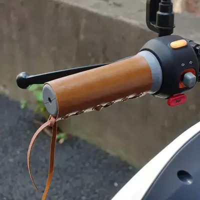 Strawberry Bear Leather Handlebar Handlehold cover