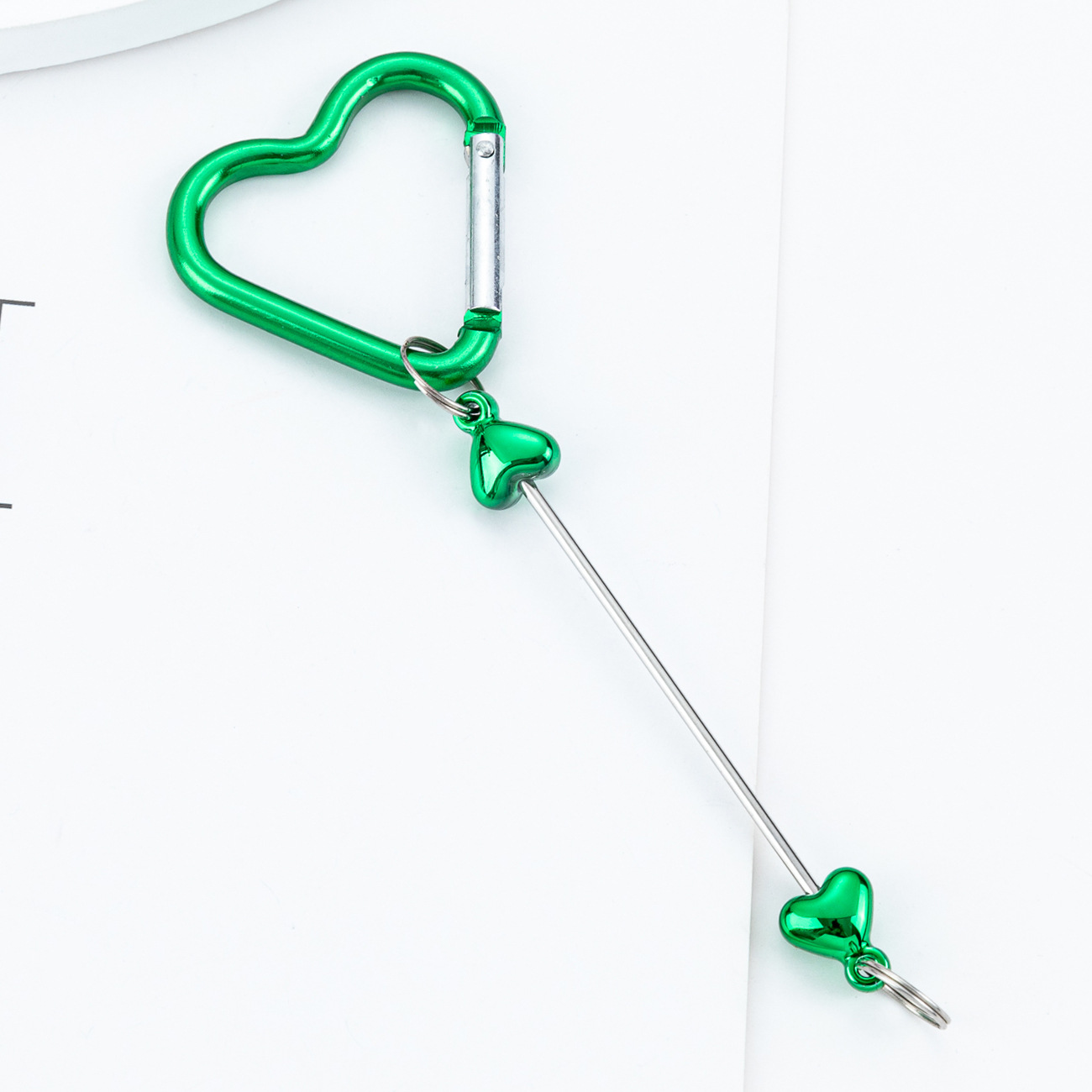 Spot bride love con cuentas mosquetón multifuncional para exteriores botella de agua mochila mosquetón gancho de metal llavero