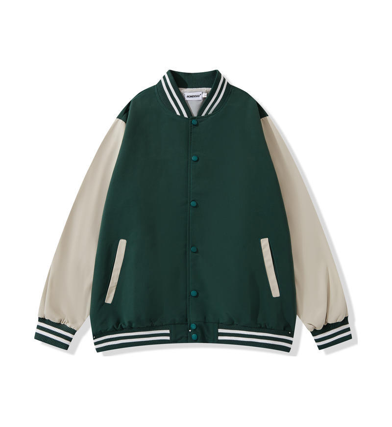 스타일 2 짙은 녹색 윈드 브레이커