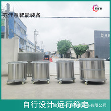 广东定做小50L-大2000L拉缸 底部配移动轮加压铸成型弧形底周转桶