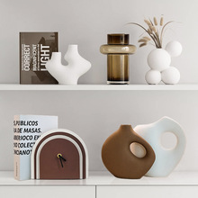 侘寂风抽象艺术感软装摆件现代客厅电视柜酒柜小众家居装批发