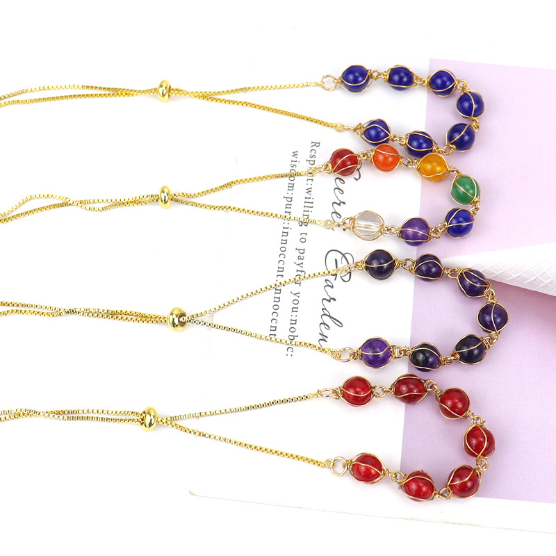 Fashion Geometric Alloy natural stone Plating Bracelets 1 Piece