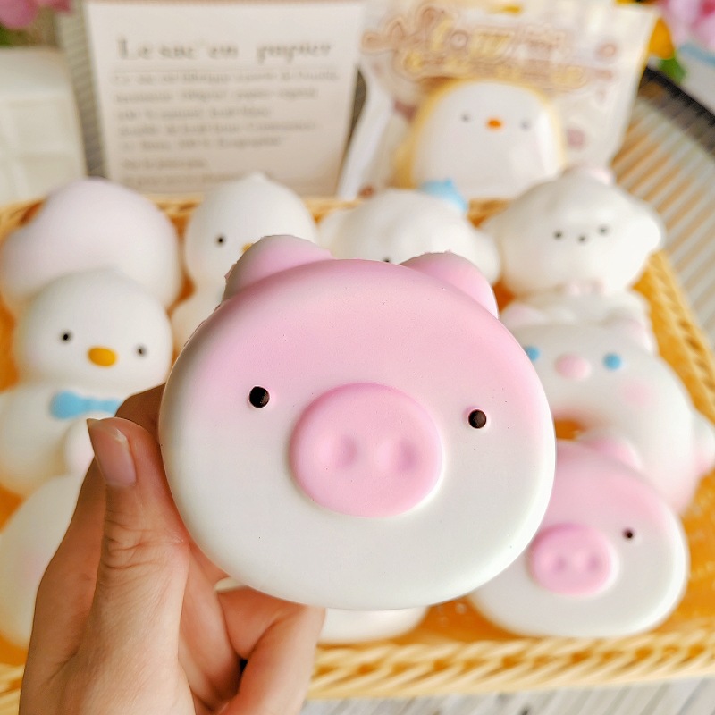 젖은/분홍색 돼지