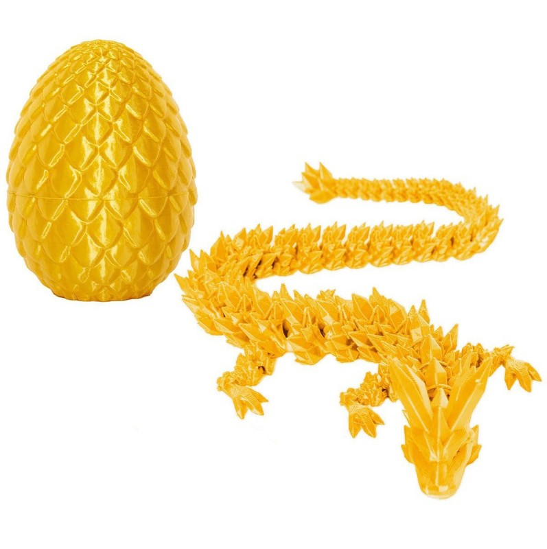 3D打印玩具龙蛋宝石水晶龙摆件手办礼物彩色装饰创意潮玩跨境夜光|undefined