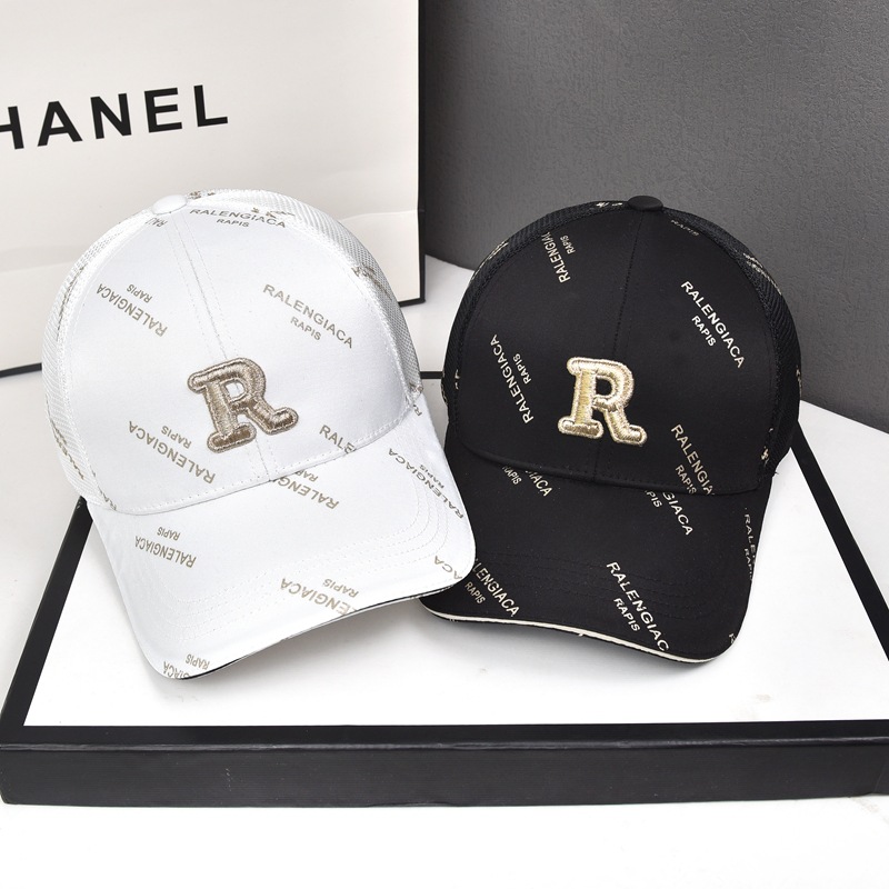 Gorra de béisbol rígida de verano para mujer, nueva protección solar y parasol, versión coreana, informal, de moda, transpirable, de malla de pato_voghion.com