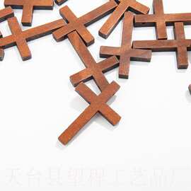 新款木质十字架diy跨境亚马逊热销木制十字架摆件家居木制工艺品