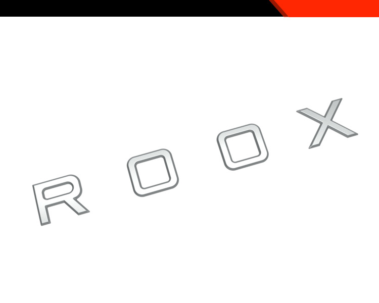 Suitable for Nissan 25 Roox Rear Trunk Car Logo Letter Decorative Stickers Car Accessories Tailgate Car Logo